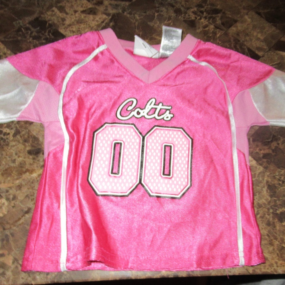 NFL INDIANAPOLIS COLTS Toddler Girls Pink jersey
